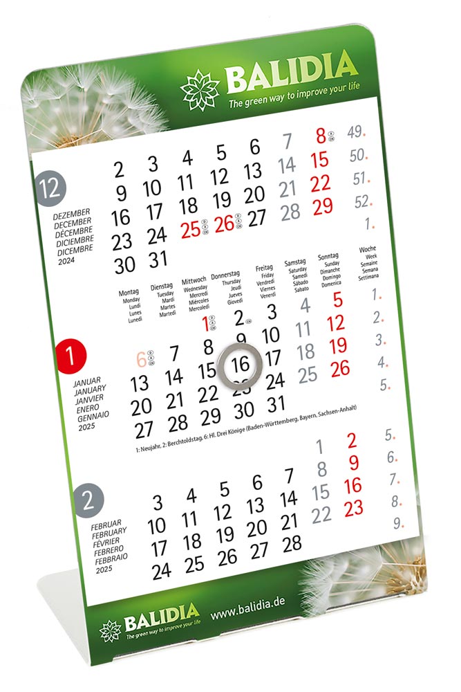 Tischkalender Table 3M Metal Digitaldruck