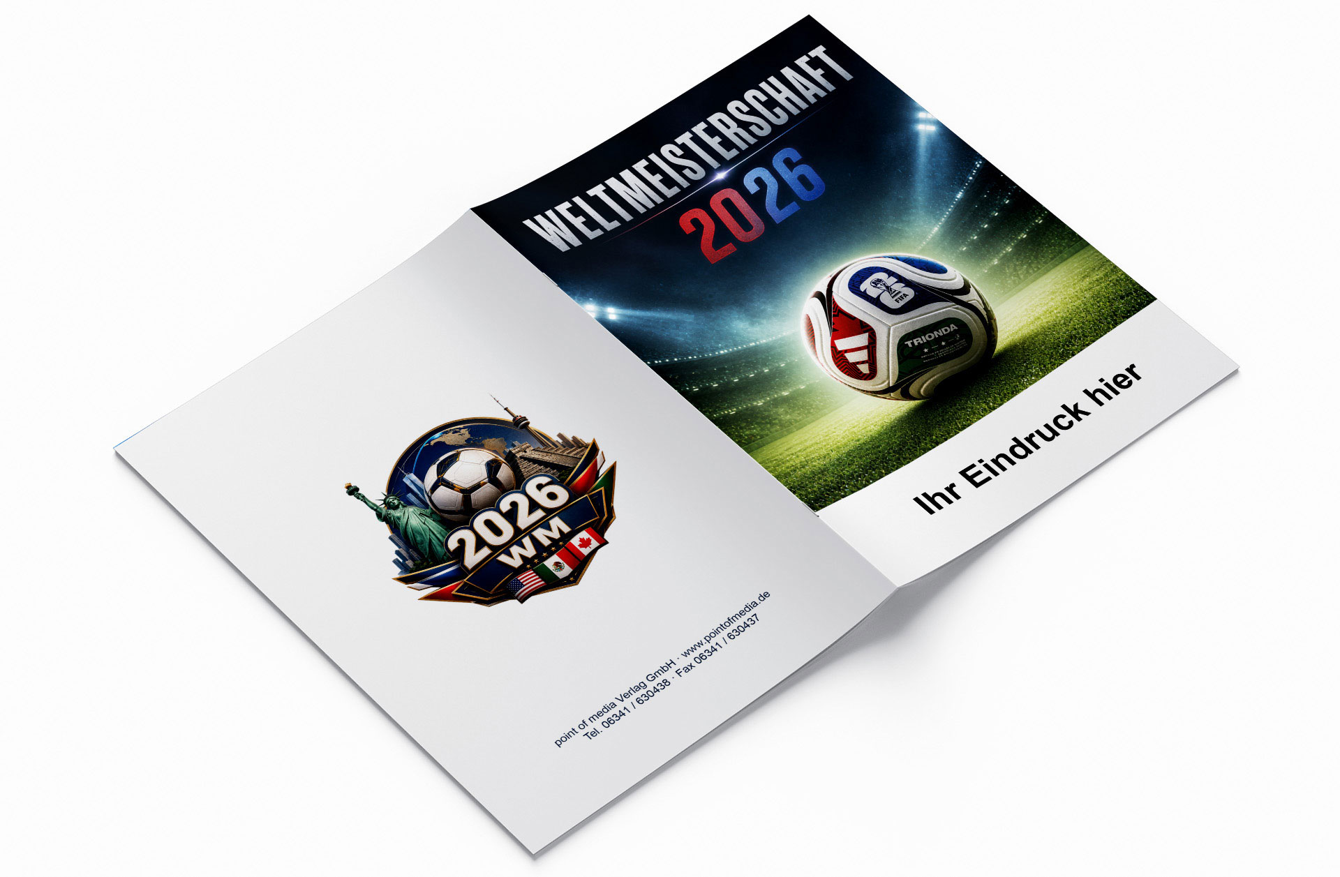 Fußball WM 2026 - Spielplan Broschüre Sparkasse
