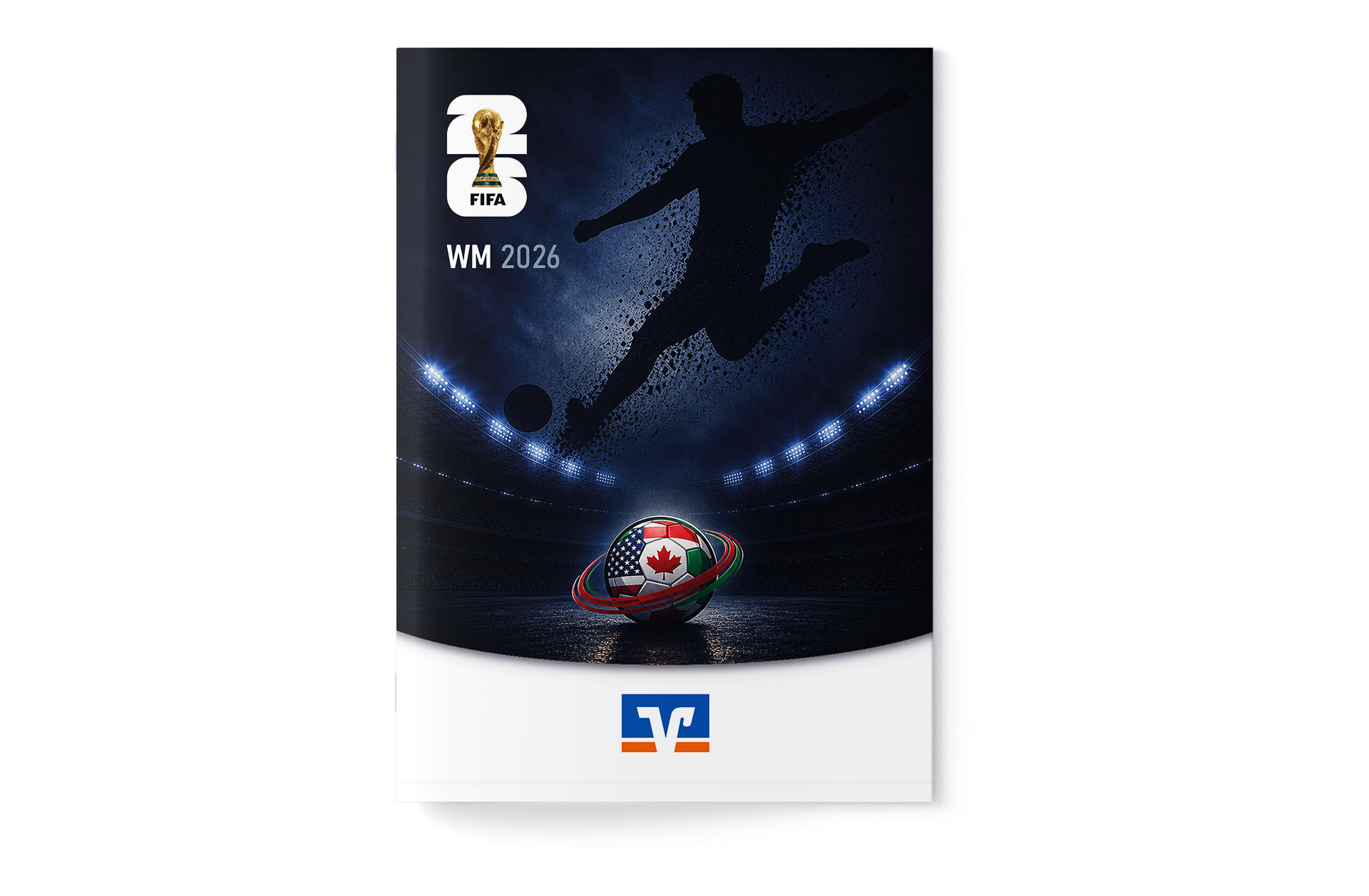 Fußball WM 2026 - Spielplan Broschüre Volksbank