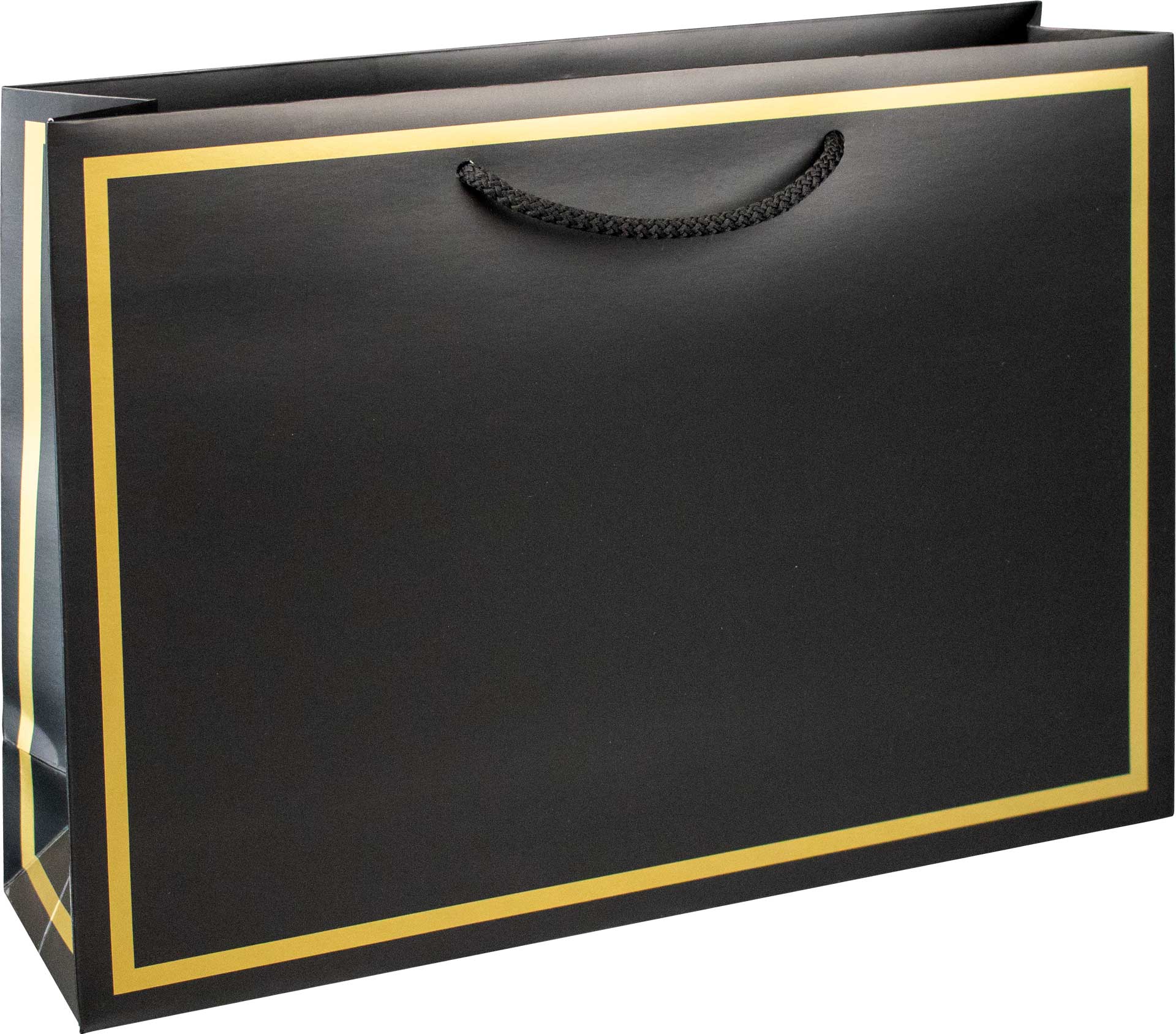 Tragetasche Papier Gala schwarz Tragetasche Papier Gala schwarz