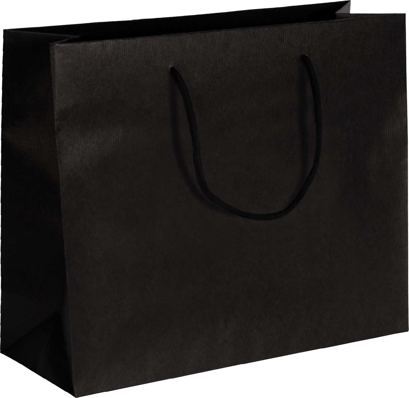 Tragetasche Papier Black schwarz
