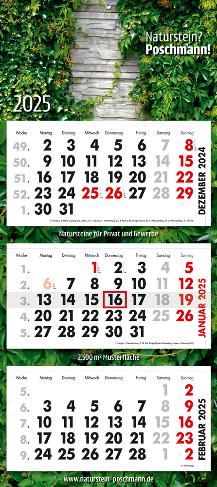 3-Monatskalender "Novus Deutsch 3M" 3-Monatskalender "Novus Deutsch 3M"
