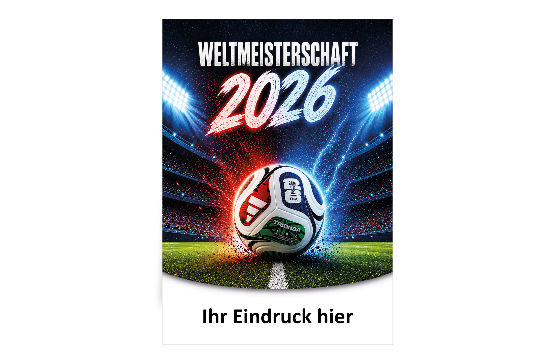 Fußball WM 2026 - Spielplan Faltblatt