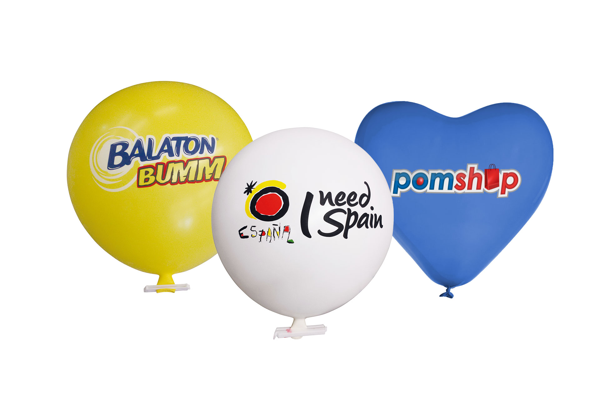 Riesenballons Herz- und Kreisform