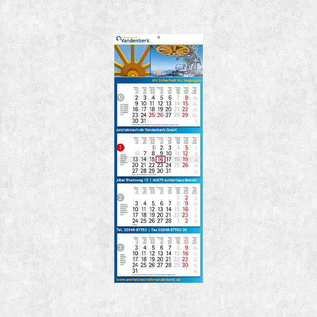 tradition euro west 4-monats-kalender