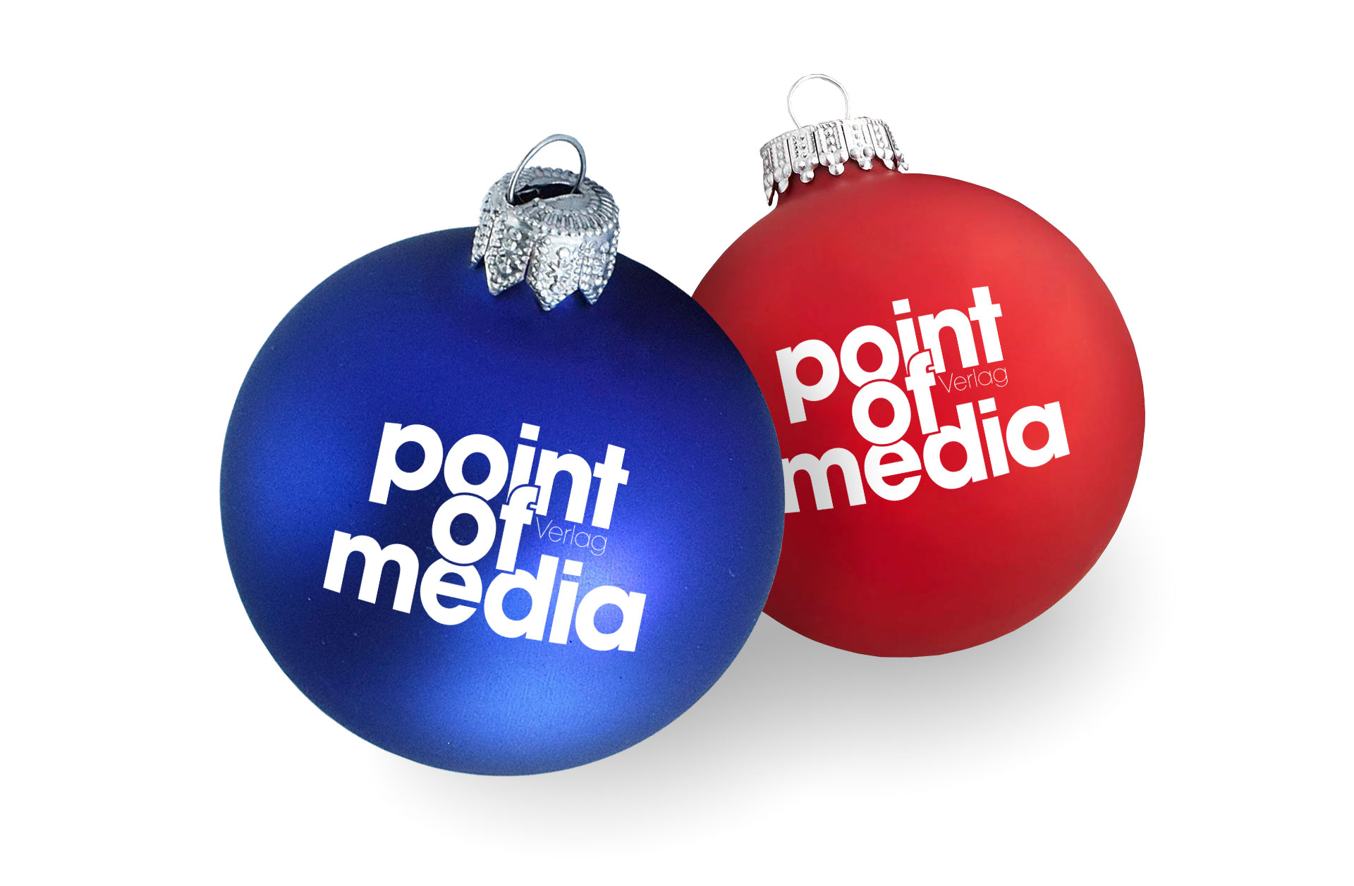 Weihnachtskugeln mit Logo