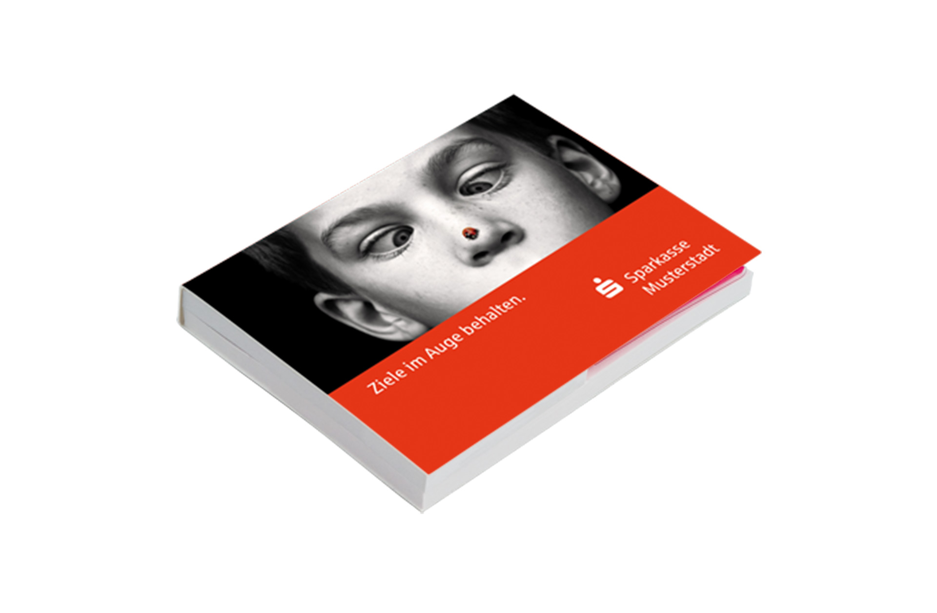 Haftnotizen-Set mit Marker Sparkasse