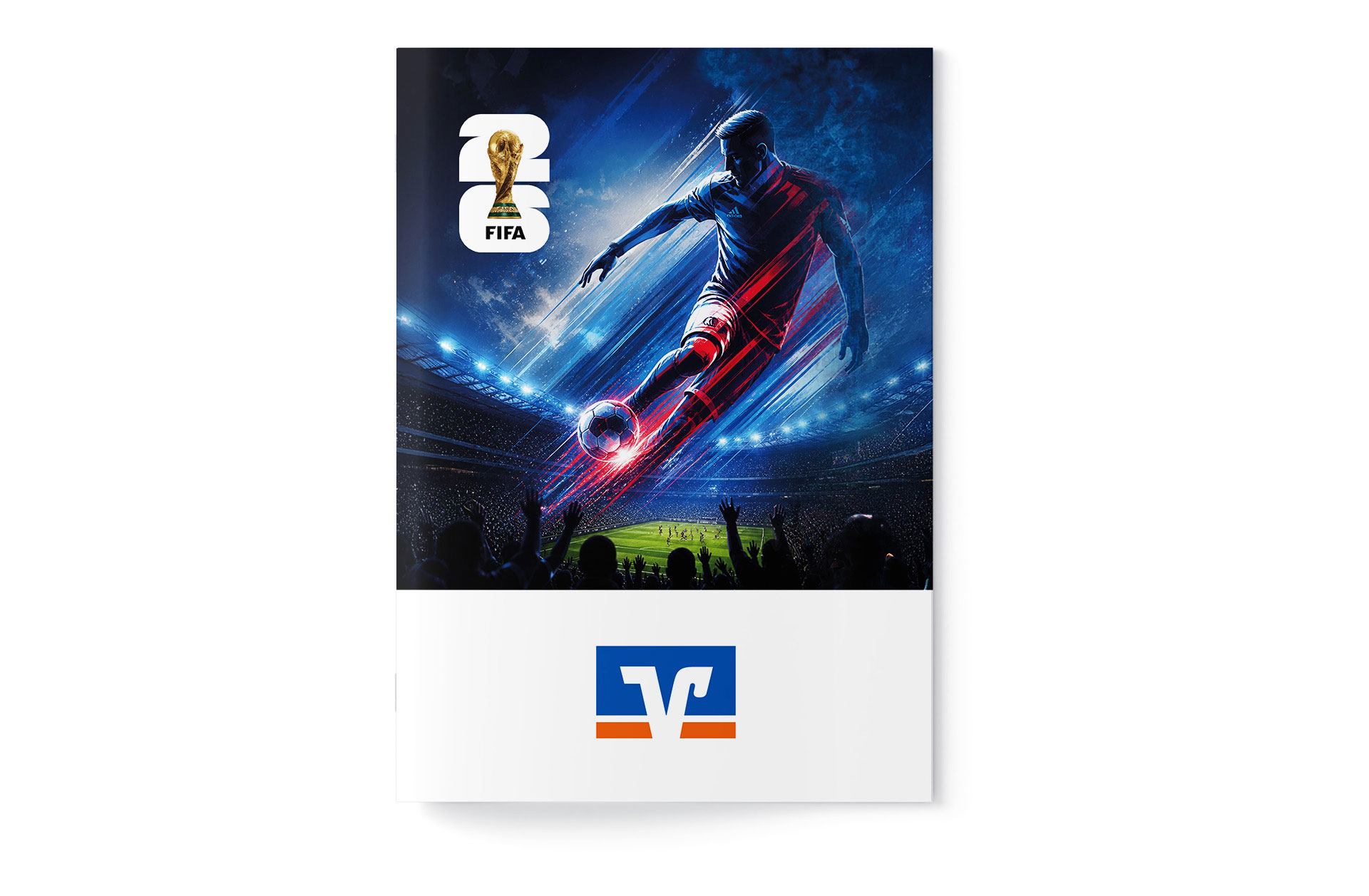 Fußball WM 2026 - Spielplan Broschüre Volksbank