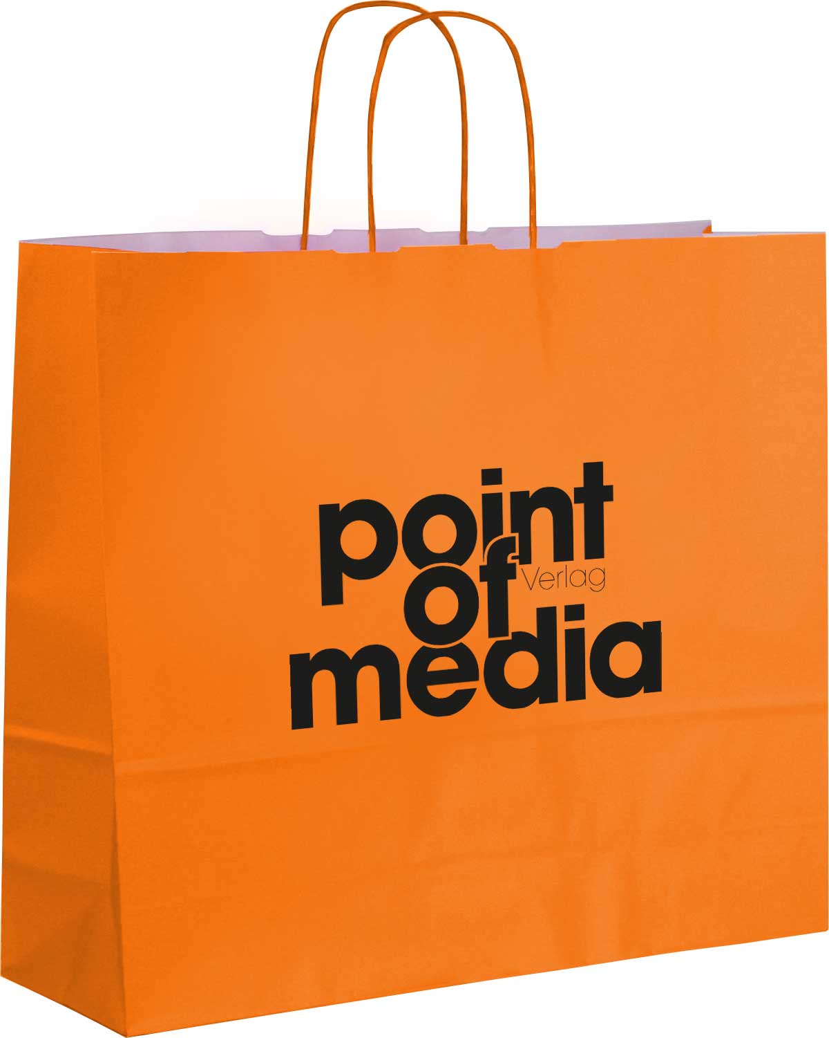 Tragetasche Komfort-Color orange mit Logo Tragetasche Komfort-Color orange mit Logo