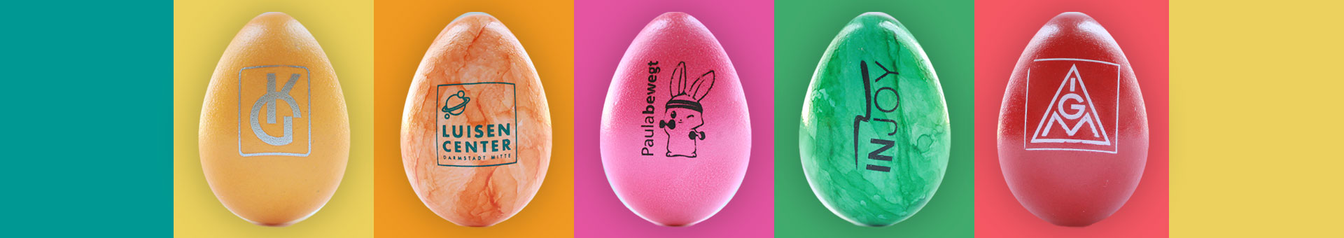 Ostereier mit Logo Druckoptionen Ostereier mit Logo Druckoptionen