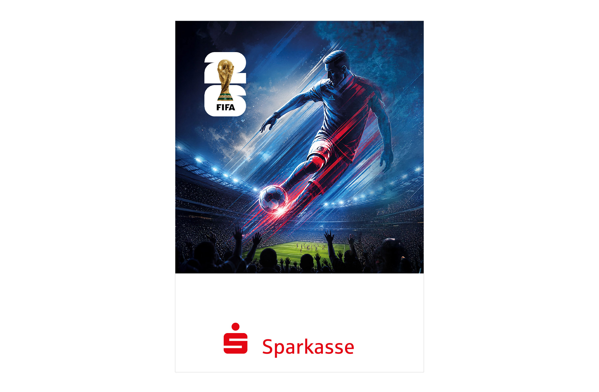 Fußball WM 2026 - Spielplan Faltblatt Sparkasse
