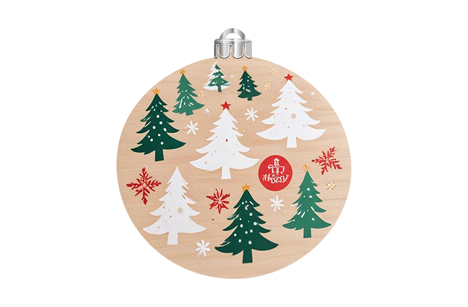 Weihnachtskugel Holz