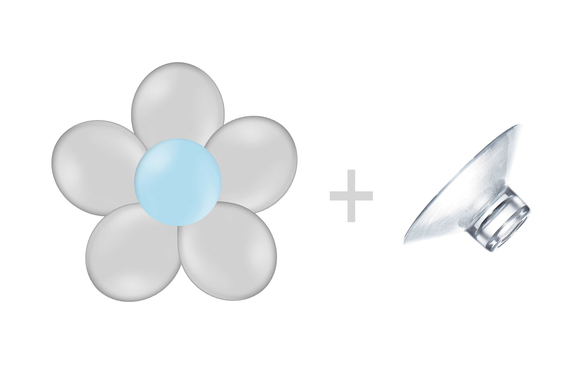 Ballonblumenset mit Sauger