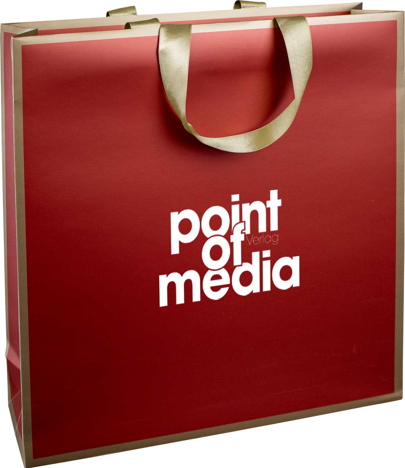 Tragetasche Papier Diplomat bordeaux mit Logo