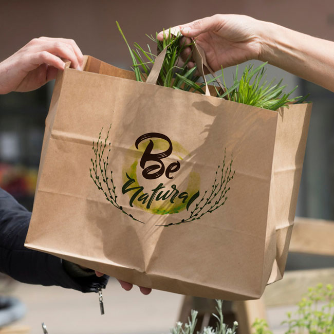 Papier-Tragetasche Take-Away