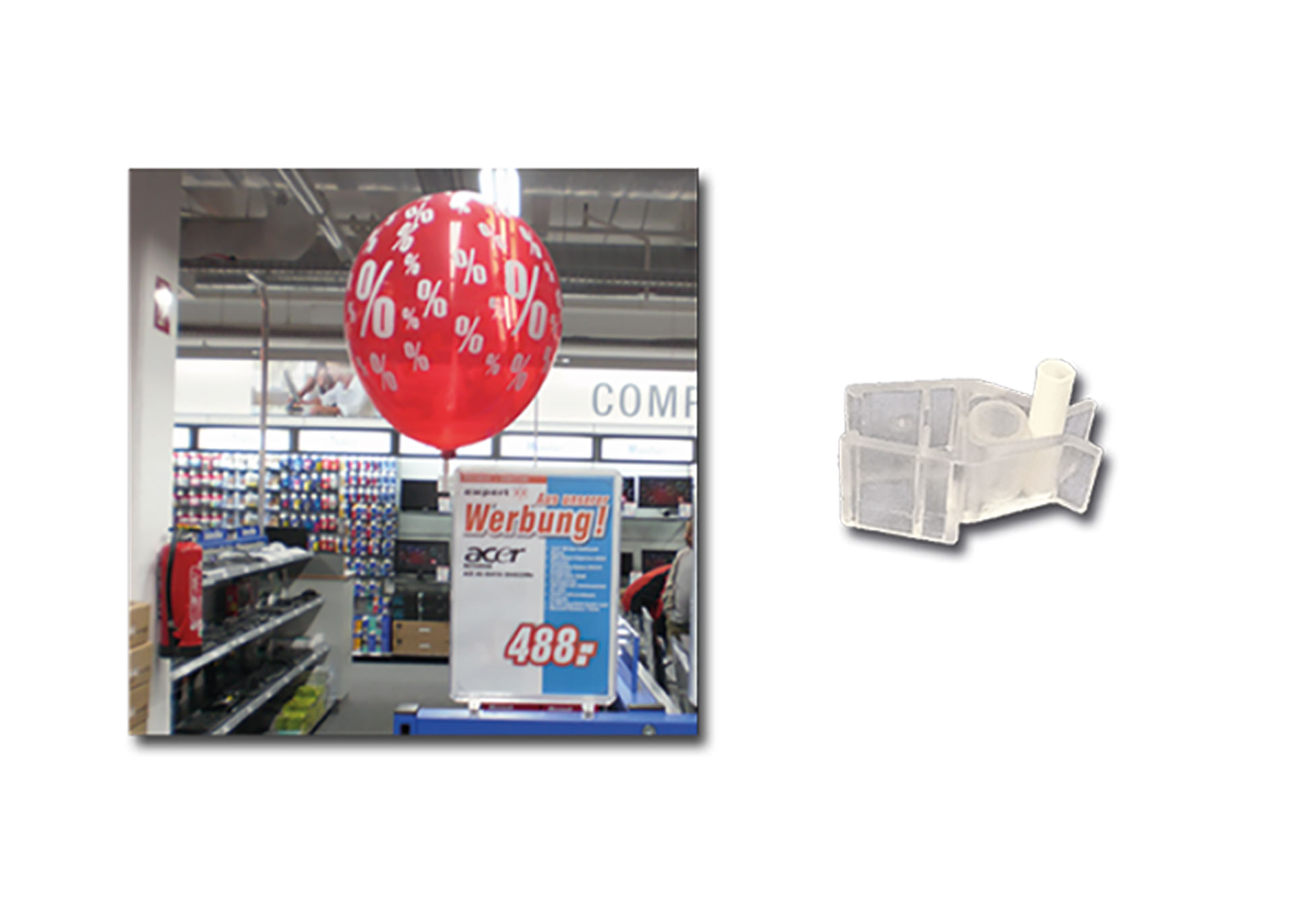 Ballonfontäne Plakatrahmenfontäne Clip 2