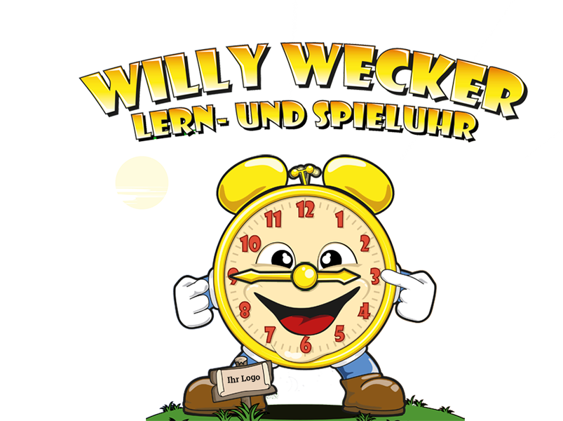 Lernuhr Bastelbogen Willy Wecker