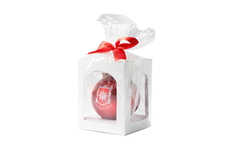 Weihnachtskugel Verpackung Kartonbox mit Folie