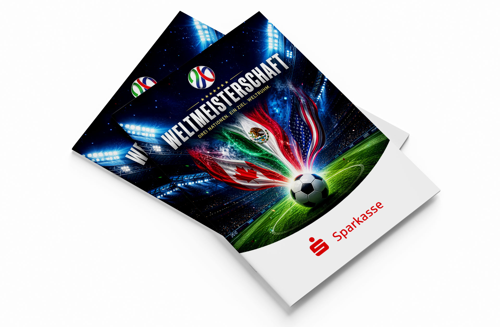 Fußball WM 2026 - Spielplan Broschüre Sparkasse