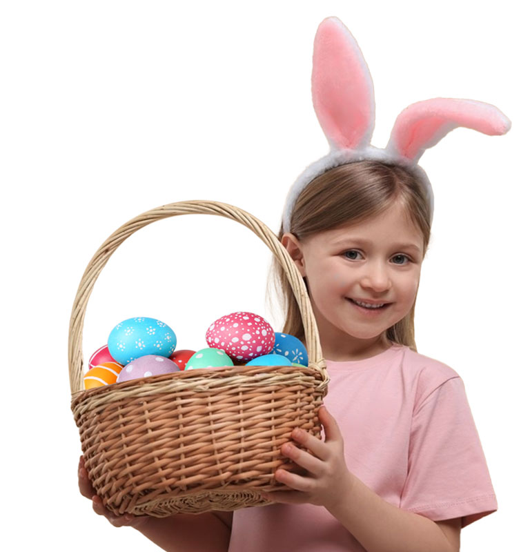 Ostereier mit Logo Osterkorb Ostereier mit Logo Osterkorb