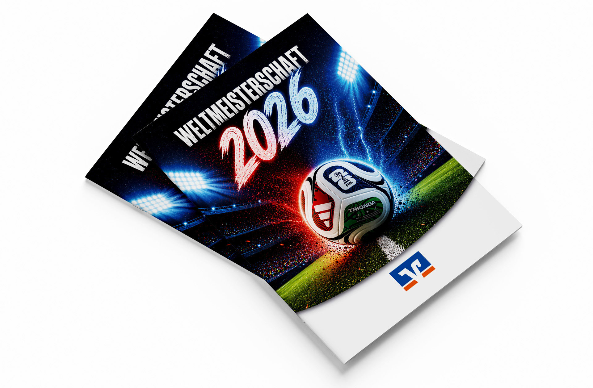 Fußball WM 2026 - Spielplan Broschüre Volksbank