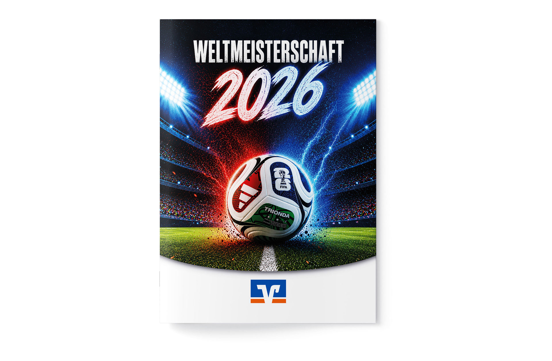 Fußball WM 2026 - Spielplan Broschüre Volksbank