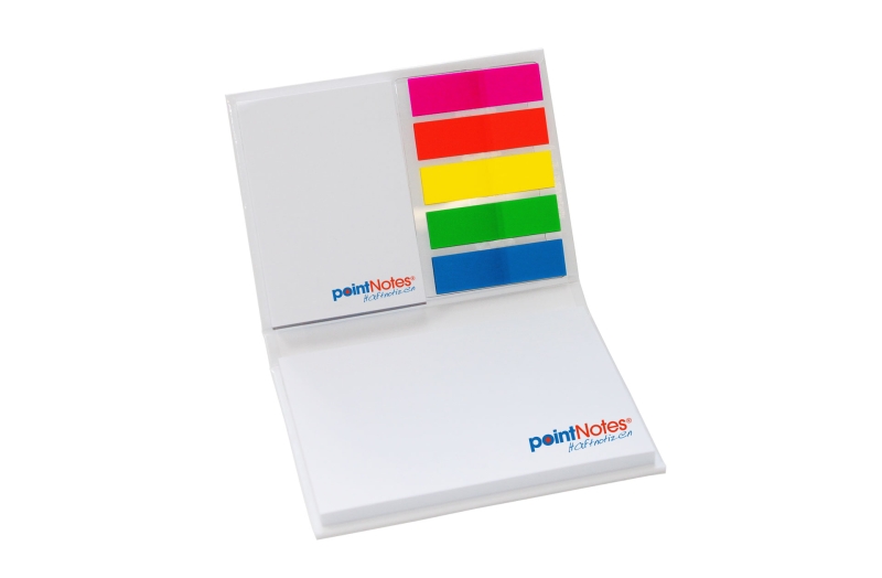 Haftnotizen-Set mit Marker | Umschlag bedruckt 100 Blatt